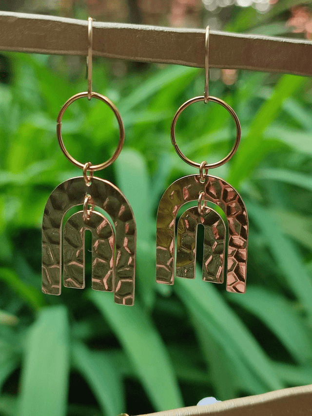 Z-Boucles d'oreilles en acier inoxydable doré -sans nickel,pièce unique 