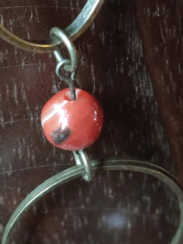 Jade& agate, sautoir monté sur fil de lin réglable 