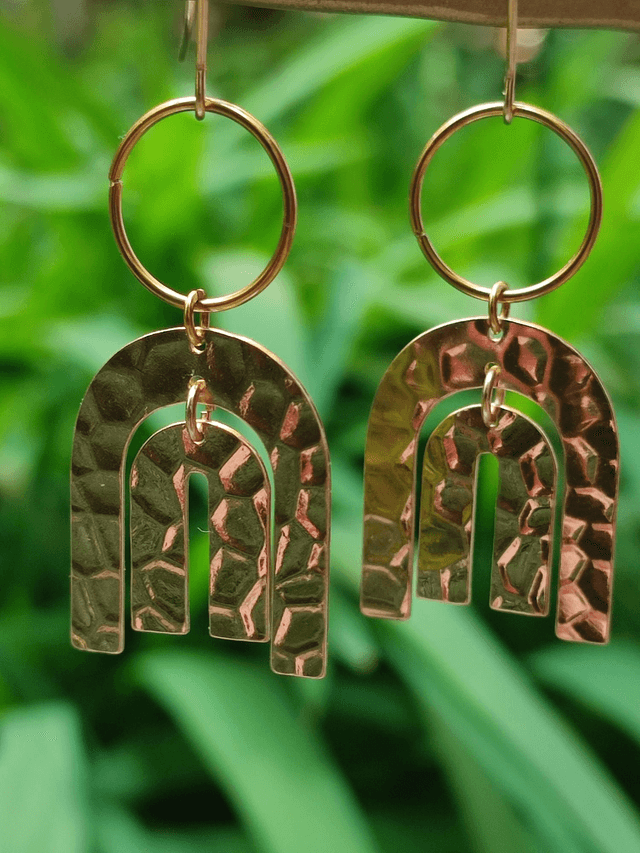 Z-Boucles d'oreilles en acier inoxydable doré -sans nickel,pièce unique 