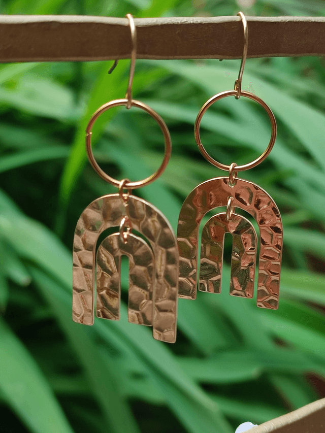 Z-Boucles d'oreilles en acier inoxydable doré -sans nickel,pièce unique 