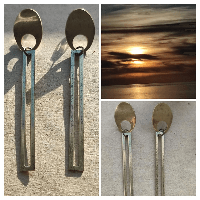 Z-Cercles et rectangles bronze,en laiton, sans nickel 